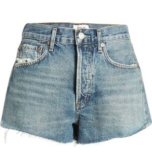 AGOLDE Parker Organic Cotton Cutoff Denim Shorts